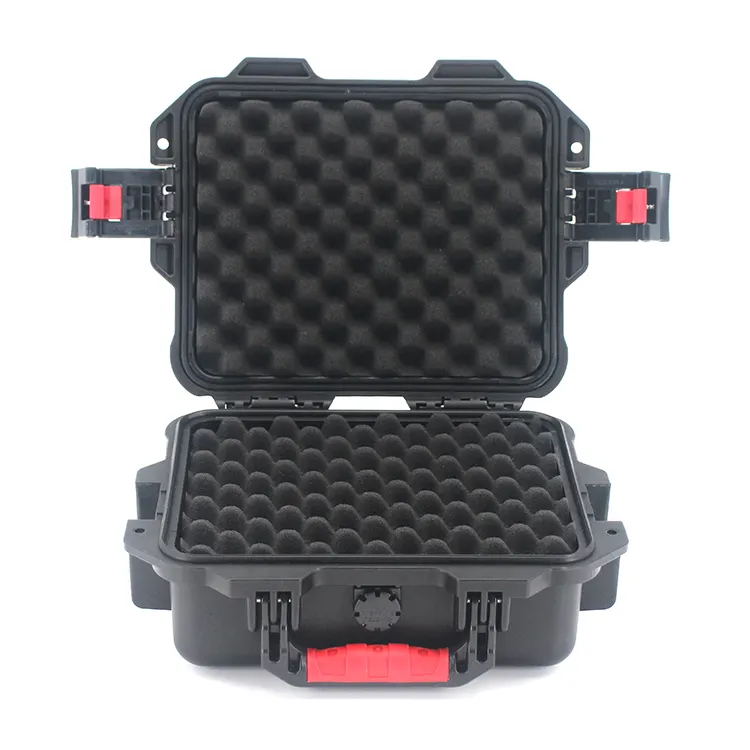 Boîte de rangement pour caméra portable, sac en plastique dur étanche pour objectif d'appareil photo, boîte de rangement avec éponge