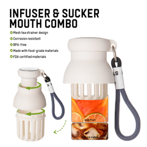 Everich Infuseur de thé en acier inoxydable Bouteille d'eau Bouteilles de thé de voyage pour thé en vrac - Product Image 5