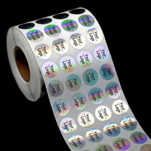 Large Anti-counterfeit Void Label Authenticity 3d Vinyl Nfc Hologram Qr Code Security Overlays Roll Custom Hologram Sticker