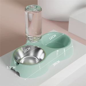 Bol d'alimentation pour animaux de compagnie tout-en-un, remplissage automatique d'eau, bol de nourriture pour chats et petits chiens - Product Image 1