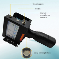 Printer Inkjet Genggam Tinta Cepat Kering Printer Kode QR Tanggal Mesin Pengkodean Inkjet Portabel Cetak Logo untuk Kaleng