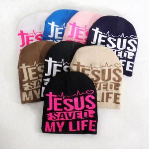 Gorros de Punto Unisex de Moda para Invierno, Gorros con Diseño de Jesús, Tejido Jacquard, Logotipo Personalizado, Transpirables, Impermeables, para Viajar, 100% - Product Image 1