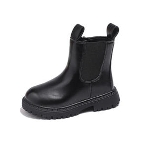 Botas de Invierno para Niños, Botines Británicos de Tacón Grueso, Botas de Cuero Suaves para Bebés, Niños y Niñas, Zapatos para Niños, Chaussures Pour Enfants - Product Image 5