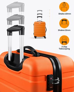 Luggage Sets 3 Piece PC ABS Hardside Lightweight <strong>Suitcase</strong> With 4 Universal Wheels TSA Lock Carry on 20 24 28 Inch <strong>Light</strong> Blue - Product Image 2