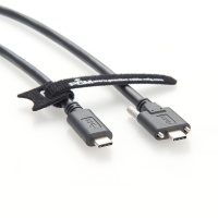 Kabel kamera industri USB 3.1 tipe-c dengan pelindung kepang dan konduktor tembaga murni jaket PVC