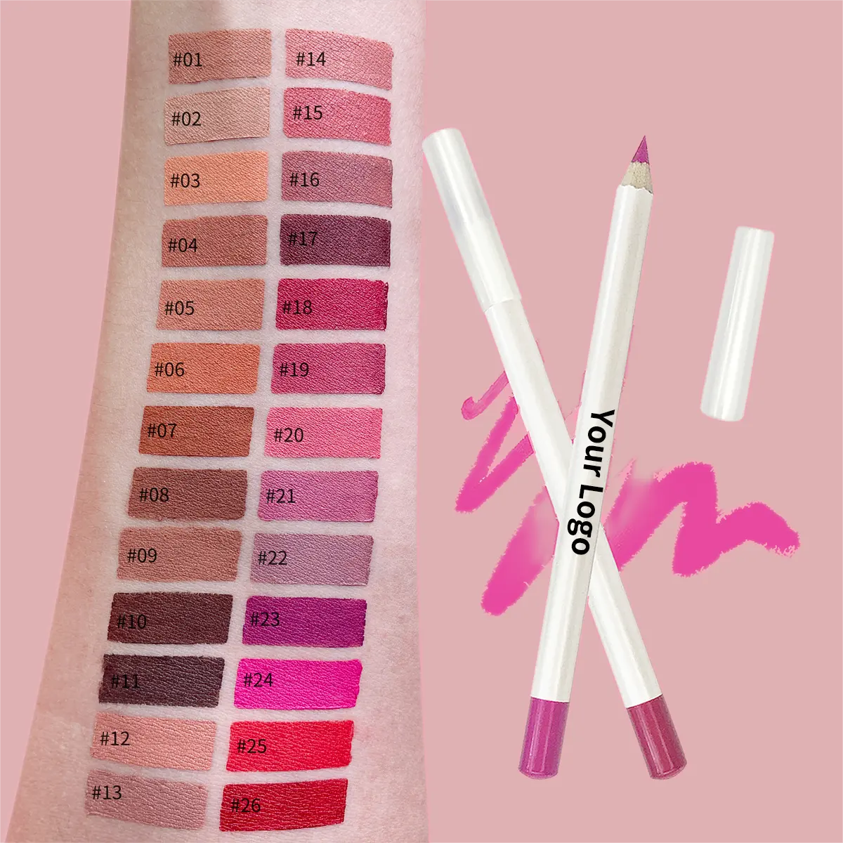 Tốt Nhất Người Bán OEM Nhãn Son Môi Bút Chì Màu Đỏ Matte Crayon Lip Stick Giữ Ẩm Không Dính Cup Son Môi Không Thấm Nước Lip Lót