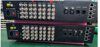 Extenseur de Fibre Optique 16 Canaux 3G SDI Vidéo et Audio Ethernet Double LC 20km