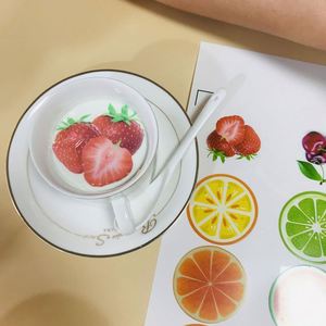 Papier comestible personnalisé avec logo, film décoratif pour boissons ou desserts - Product Image 4