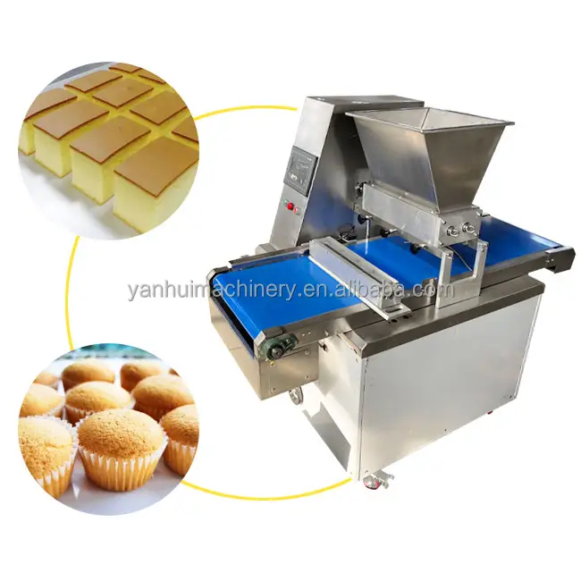 Otomatik ticari Cupcake Maker dolum Depositor fincan kek yapmak makinesi için Macaron kek dolum makinası fırın