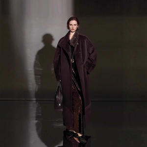 <span class=keywords><strong>Poncho</strong></span> en cachemire <span class=keywords><strong>d</strong></span>'<span class=keywords><strong>alpaga</strong></span> Suri du Pérou style coréen pour femme, col montant, long, chaud, double face, en <span class=keywords><strong>laine</strong></span> et fourrure, vintage, pour l'hiver - Product Image 4