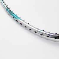Vente directe d'usine Raquette de badminton professionnelle en fibre de carbone durable rigide de haute qualité pour adultes