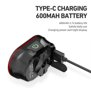 Feu arrière <span class=keywords><strong>de</strong></span> vélo à frein <span class=keywords><strong>automatique</strong></span> CY200 personnalisable, capteur intelligent, éclairage arrière <span class=keywords><strong>de</strong></span> vélo <span class=keywords><strong>de</strong></span> route VTT, lumière d'avertissement LED pour vélo, recharge USB - Product Image 4