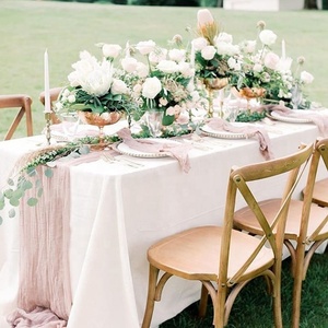 Décoration <span class=keywords><strong>de</strong></span> mariage, 90 couleurs, taille personnalisée, 300 cm, gaze <span class=keywords><strong>de</strong></span> fromage, tissu <span class=keywords><strong>de</strong></span> fromage, <span class=keywords><strong>chemin</strong></span> <span class=keywords><strong>de</strong></span> <span class=keywords><strong>table</strong></span> - Product Image 5