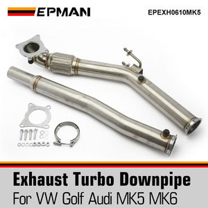 Tubo de Escape de Acero Inoxidable EPMAN Twister para VW Golf Audi MK5 MK6 GTI 2.0 <span class=keywords><strong>TSL</strong></span> EPEXH0610MK5 - Product Image 1