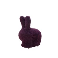 Pouf à roulettes en tissu, design moderne et épuré, motif lapin de dessin animé mignon, style célébrité internet, pour salon
