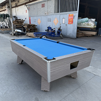 Table de billard commerciale à monnayeur 7FT 8FT avec système à jetons et plateau en MDF pour clubs et salles de jeux – Vente en gros