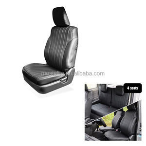 Fundas de asiento de coche de cuero de 4 asientos más populares fundas de asiento delantero y trasero para Suzuki Jimny accesorios JB64 JB74 - Product Image 1