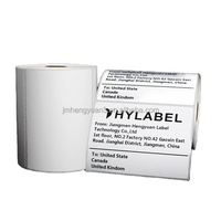 Rouleau thermique blanc adhésif étanche 100mm x 75mm papier d'étiquette thermique 100x75 500 pièces étiquette d'expédition thermique directe pour la logistique