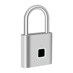 Candado con huella dactilar, batería recargable incorporada, resistente al agua para exteriores, fácil de usar - Product Image 1