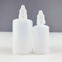 Flacons compte-gouttes en PET vides de 5 ml/10 ml, contenants liquides de qualité alimentaire avec bouchons blancs anti-enfants pour les soins personnels