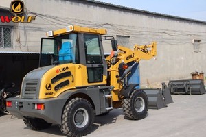 Mini Cargadora Wolf <span class=keywords><strong>WL160</strong></span> Diésel Articulada, Equipo de Movimiento de Tierras para Construcción y Agricultura - Product Image 2