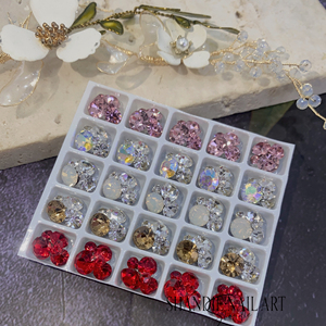 เครื่องทำเล็บพลอยเทียมคริสตัลขนาด20ตารางแบบทำมือสำหรับสปาความงาม - Product Image 2