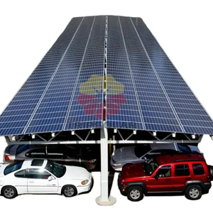 10KW systèmes de <span class=keywords><strong>carport</strong></span> solaires en <span class=keywords><strong>aluminium</strong></span> léger carports solaires pour parking port de voiture PV - Product Image 3
