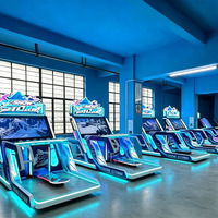 Machine de jeu d'arcade simulateur de ski « Tempête de neige » à monnayeur, jeu de course de snowboard pour centre de divertissement intérieur