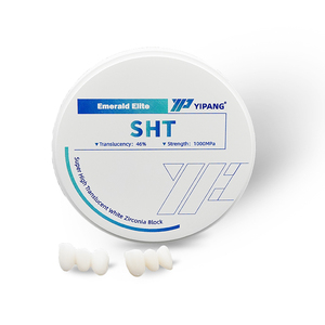 Bianco 18mm enorme A1 A2 A3 colore porcellana materiale ceramico laboratorio dentale CAD CAM prezzo blocco Zirconia con il tuo Logo - Product Image 1