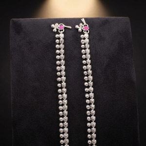 Juego de Tobilleras Tradicionales Ghungroo de Plata de Ley 925, Joyería India Payal para Pies, Cadena para Piernas, Pulsera de Tobillo para Mujer, Boda Nupcial - Product Image 4