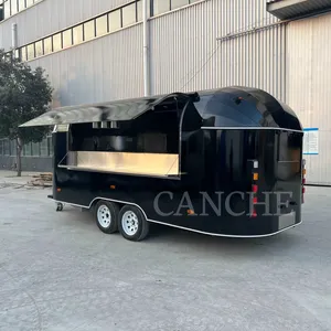 Remolque de Camping Móvil Canche Black de 5m, Camión de Comida para Cocinar al Aire Libre en Venta - Product Image 6