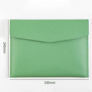 <span class=keywords><strong>Carpeta</strong></span> de Cuero PU A4 con Logotipo Personalizado, Organizador de Documentos, Suministros de Oficina, Bolsa para Documentos - Product Image 5