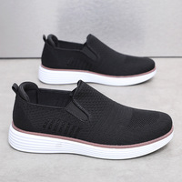 Chaussures décontractées pour hommes, en maille Fly Knit, légères, à semelle souple, faciles à enfiler, pour le printemps, l'été, l'automne, la marche quotidienne et le sport