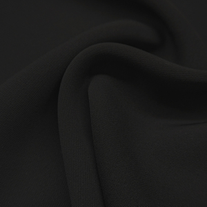 Nuevo diseño de tela de poliéster de sarga sólida Material tejido negro, superventas 96% poliéster 4% Spandex Japón telas de crepé/ - Product Image 5