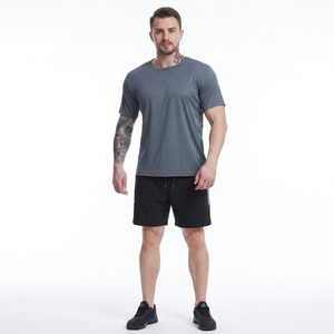 OEM Wholesale <b>100</b>% <b>Polyester</b> Men's Loose Breathable Quick Dry T-<b>shirt</b> Outdoor Running Slim Fit Tee <b>Shirt</b> Muscle Fitness T-<b>shirts</b> - Product Image 1