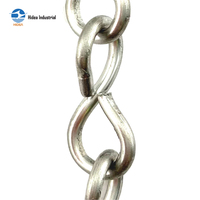 Chaîne à maillon unique sans soudure en acier à faible teneur en carbone, acier inoxydable, électrogalvanisée, conforme à la norme ASTM A466 A466M-98 pour usage léger