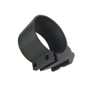 เจาะรูล็อคแหวน Cnc ชิ้นส่วนเครื่องจักรกลจีนโรงงานอลูมิเนียม Anodize เป็นสีดำแกะสลักเลเซอร์บริการ - Product Image 3