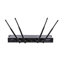 Microphone sans fil longue portée XUNGUAN ADX400, microphone portable professionnel, véritable diversité, pour performance scénique