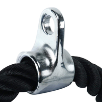 MKAS Corde de traction triceps en silicone coloré à double poignée, équipement de gym pour musculation et entraînement physique, logo personnalisé disponible