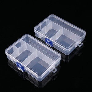 Transparent 5 Compartment Plastic Storage <b>Box</b> With Detachable Dividers For Fishing Tackle And Stationery Organizing - Product Image 3