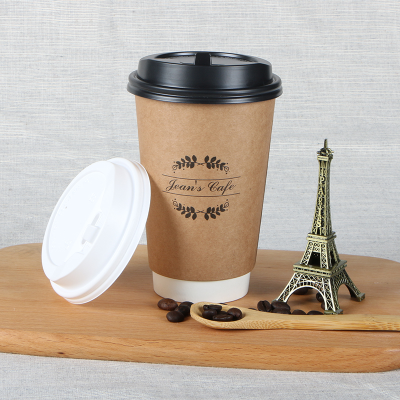 Hot Sale Custom Double Ripple Wall Paper Cup High Quality 12oz Food Beverage Cup Coffee Cup
