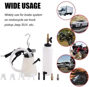 VIKTECブレーキブリーダーキット、詰め替えボトル付き空気圧ブレーキ液油抽出器オートバイトラック用<span class=keywords><strong>4</strong></span>マスターシリンダーアダプター - Product Image 2