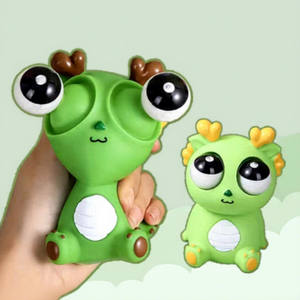 Juguete de Peluche Dragón Pequeño, Juguete Antiestrés Creativo con Ojos Saltones, Material de Goma TPR, Juguete Blandito para Aliviar la Ansiedad para Niños y Adultos - Product Image 3