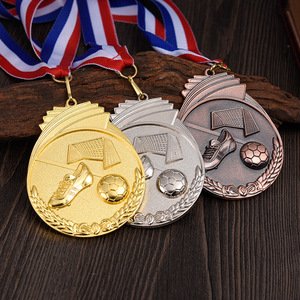 Médaille de <span class=keywords><strong>football</strong></span> en alliage de zinc moulée sous pression, qualité supérieure, vente chaude, directement du fabricant, pour événements sportifs - Product Image 1
