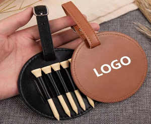 Porta Tees de Golf Portátil Dericsson y Bolsa de Cuero PU para Tees de Golf con Soporte para Logotipo Personalizado - Product Image 2