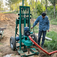 Foreuse électrique portable pour puits d'eau 220V, profondeur max. 100m, machine de forage pour usage domestique