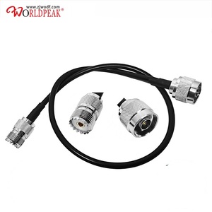 หัวแจ็ค RG58แบบ Pigtail N ตัวผู้สำหรับ UHF ตัวเมีย SO-239 RG58แจ็ค SO239 RG223 LMR240 RF <span class=keywords><strong>สาย</strong></span>เคเบิ้ลโคแอกเซียล CB ประกอบ<span class=keywords><strong>สาย</strong></span>วิทยุ - Product Image 1