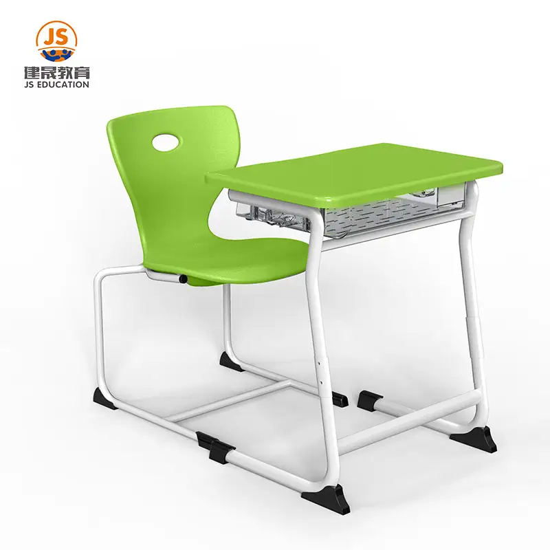 Новый дизайн, простая мебель для старшей школы, металлический классный стол и стул
