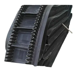 用于散装物料倾斜运输的Ep织物大角度耐磨侧壁裙橡胶输送带