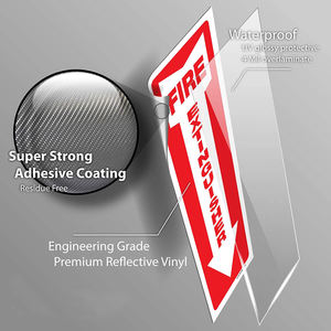 تخصيص علامة تحذير PVC طفاية حريق تسجيل - Product Image 4